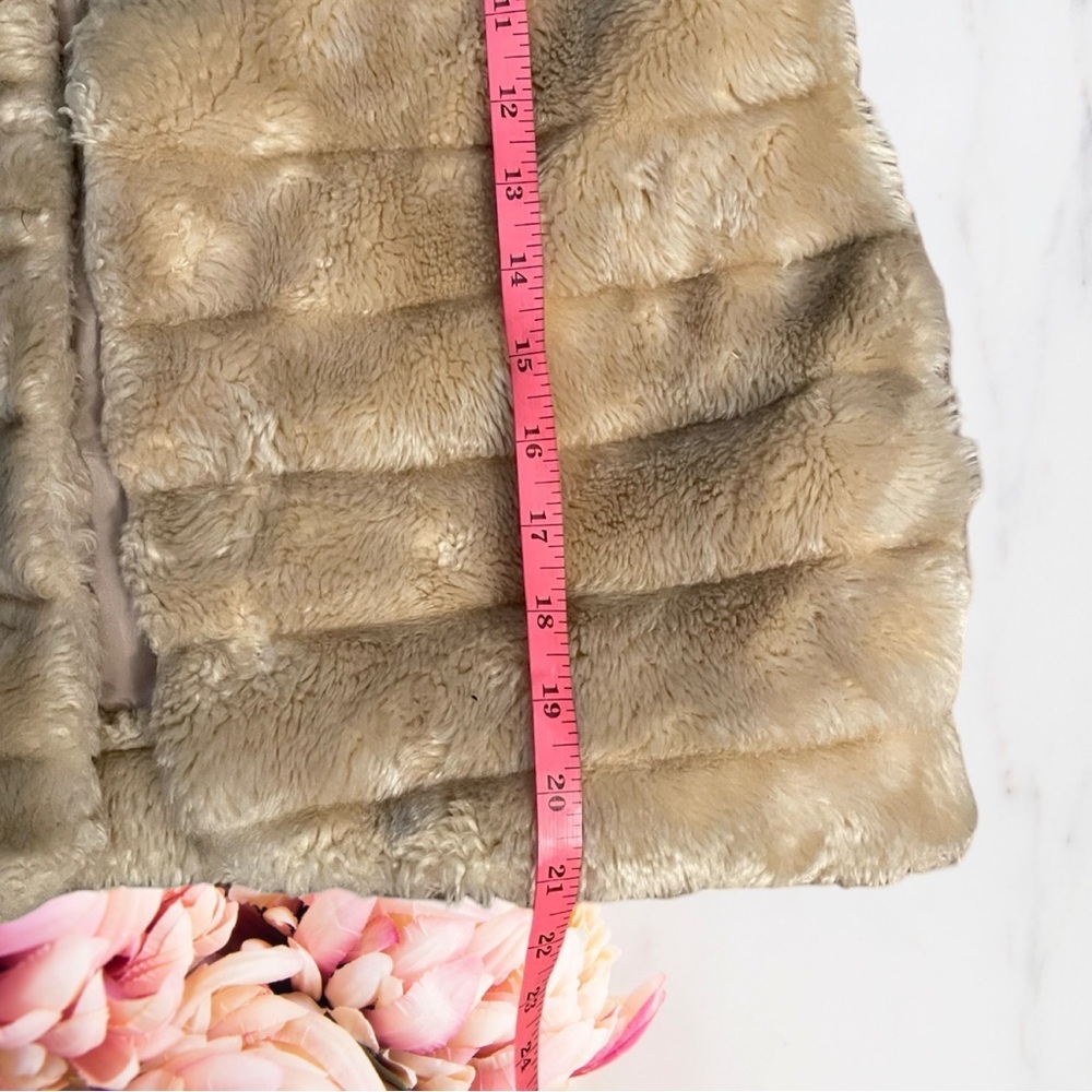 NEWING JEANS FAUX FUR COAT Y2K EUC - Picture 5 of 10